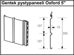 Pystypaneeli Gentek Oxford 10" 365