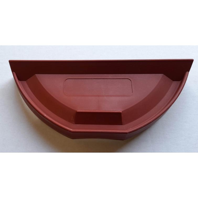 Harjapellin/harjalistan päätykappale, muovia, pyöreä