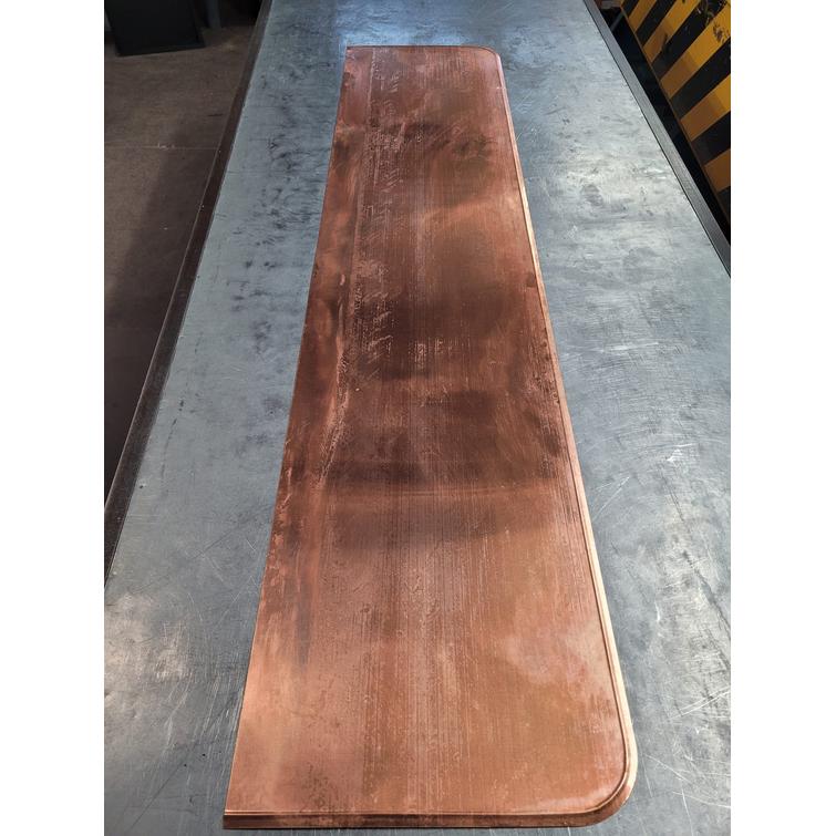 Uunineduspelti 1800x400mm, kuparia