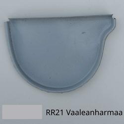 Puolipyöreän kourun päätylappu, vasen (Puuilo yhteensopiva)