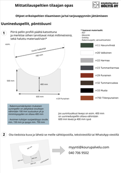 Tilaajan opas - Uunineduspellit, p&ouml;ntt&ouml;uuni