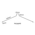 Harjapelti/harjalista 1,75m