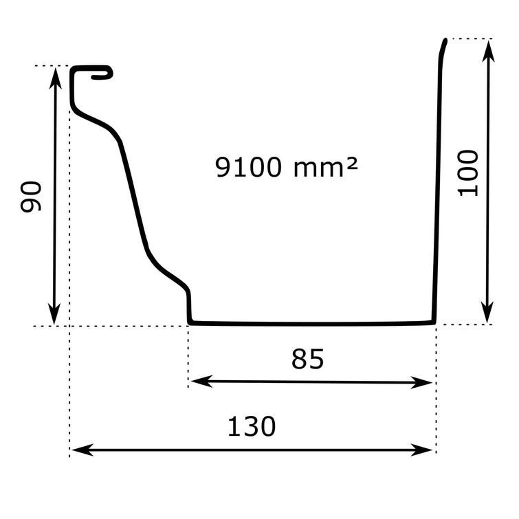 K13 räystäskouru 3,0m