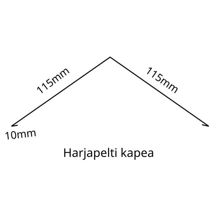 Harjapelti/harjalista, kapea 1,75m