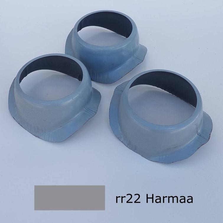 Puolipyöreän kourun lähtö 100mm torvelle, 3kpl