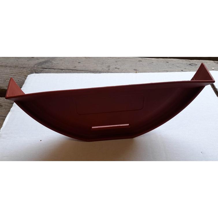 Harjapellin/harjalistan päätykappale, muovia, pyöreä